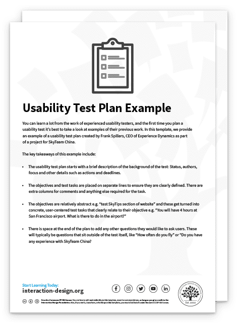 AR Usability Plan Example